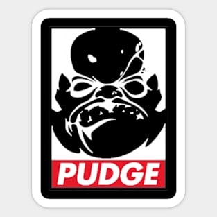 Pudge Sillouhette Sticker